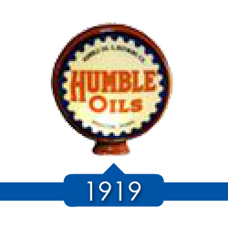 1919 . - SOCONJ (Standard Oil Company of New Jersey)  50%   Humble Oil & Refining.